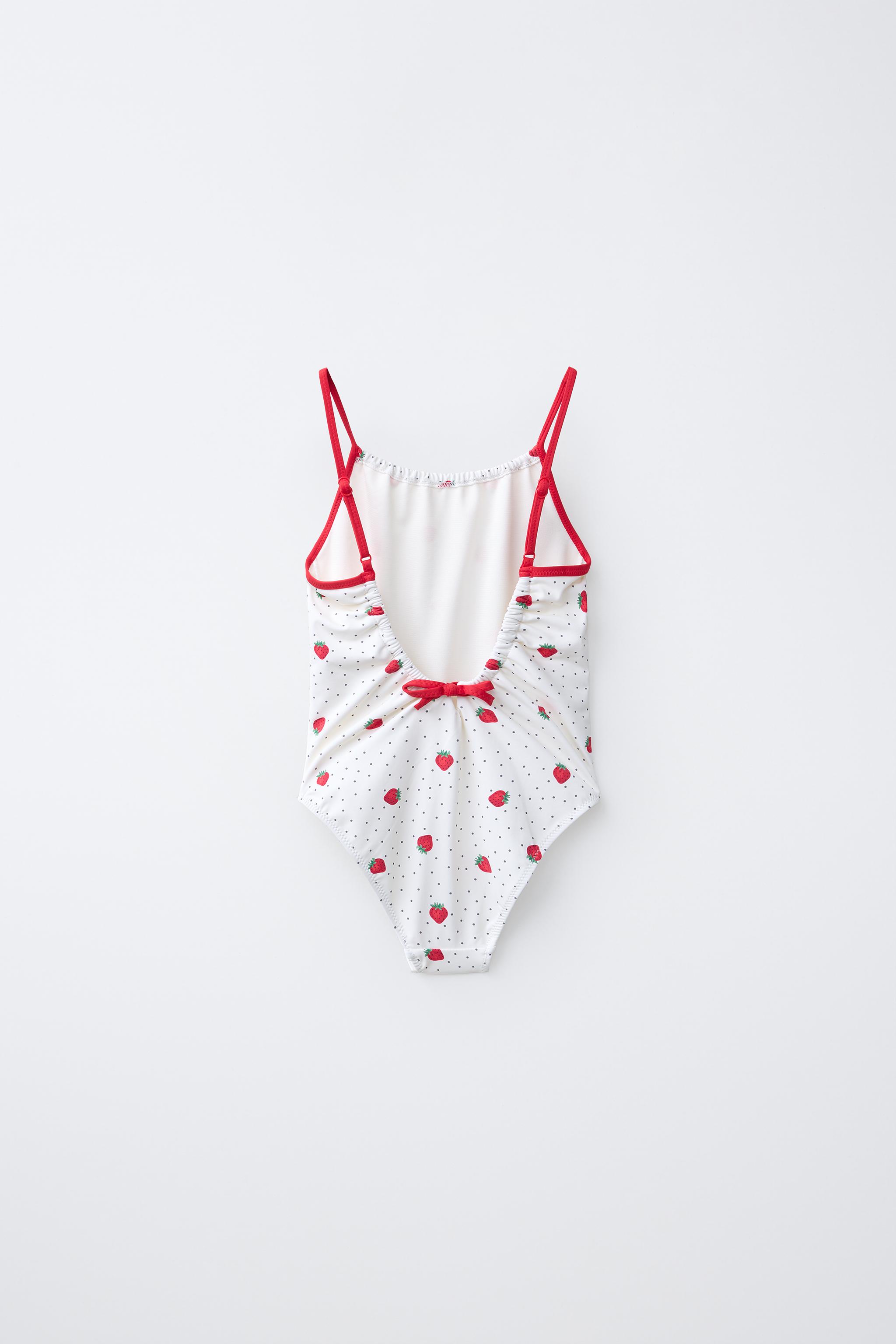 MAILLOT DE BAIN IMPRIMÉ FRAISES (6-14 ANS)